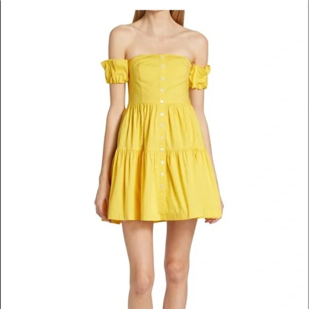 Staud Elio Cotton Mini Dress